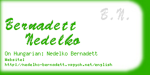 bernadett nedelko business card